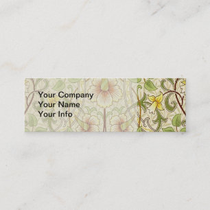 William Morris Osterglocke Klassische Blumen Tapet Mini Visitenkarte