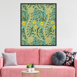 William Morris Osterglocken Blumenmuster Klassiker Leinwanddruck