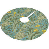 William Morris Osterglocken Blumenmuster Klassiker Polyester Weihnachtsbaumdecke (Schrägansicht)