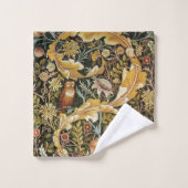 William Morris Owl an Acanthus Badhandtuch Set (Waschlappen)