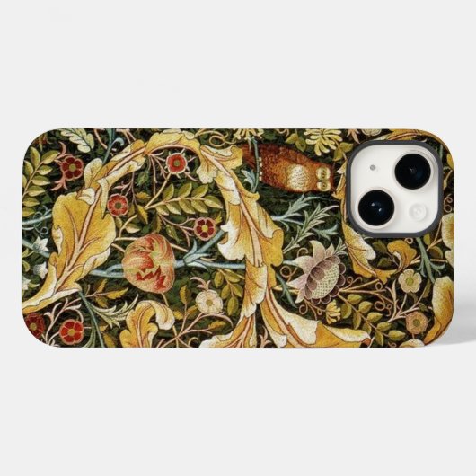William Morris Owl an Acanthus Case-Mate iPhone Hülle (Rückseite (Horizontal))