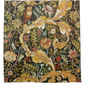 William Morris Owl an Acanthus Duschvorhang (Vorderseite)