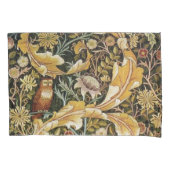 William Morris Owl an Acanthus Kissenbezug (Vorderseite-Links)