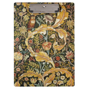 William Morris Owl an Acanthus Klemmbrett