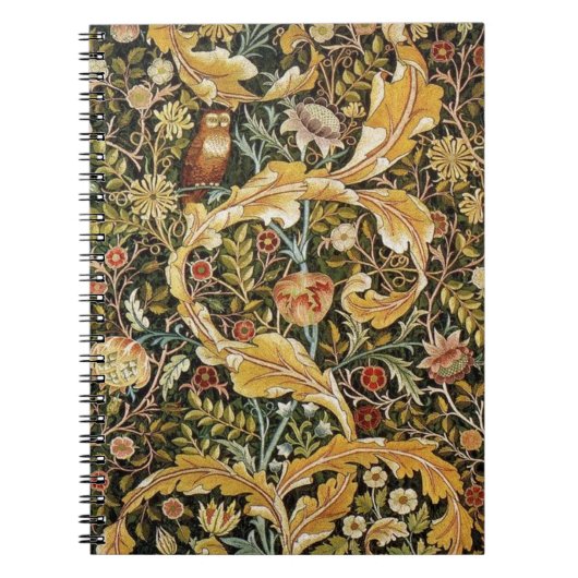 William Morris Owl an Acanthus Notizblock (Vorderseite)