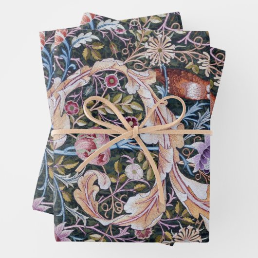 William Morris, Owl and Flowers Geschenkpapier Set (Beispiel)