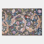 William Morris, Owl and Flowers Geschenkpapier Set (Vorderseite)