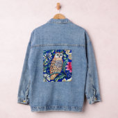 William Morris Owl Tapestry, Beige und Cobalt Blue Jeansjacke (Hangar)