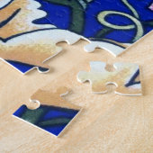 William Morris Owl Tapestry, Beige und Cobalt Blue Puzzle (Seite)