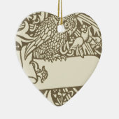William Morris Owl Vintages Design Keramikornament (Rechts)