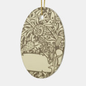 William Morris Owl Vintages Design Keramikornament (Links)