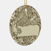 William Morris Owl Vintages Design Keramikornament (Rechts)