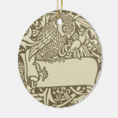 William Morris Owl Vintages Design Keramikornament (Links)