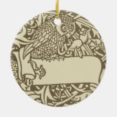 William Morris Owl Vintages Design Keramikornament (Hinten)