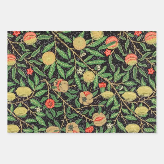 William Morris Pack 3 Wrapping Paper Sheets Geschenkpapier Set (Vorderseite 2)