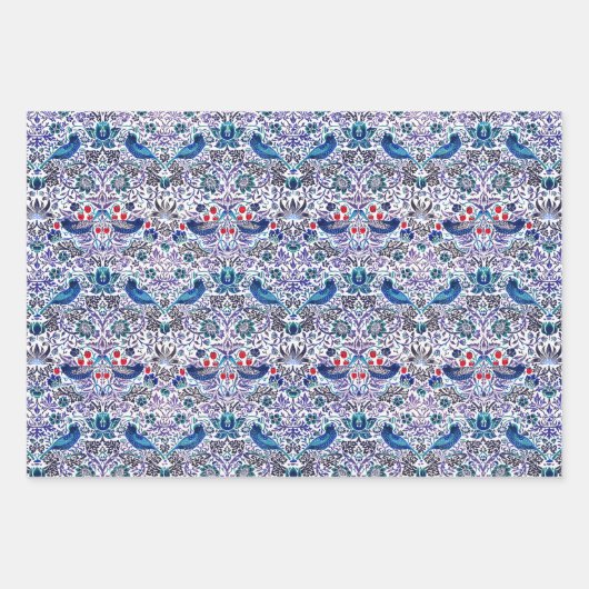 William Morris Pack 5 Packpapier Blätter (Vorderseite 2)