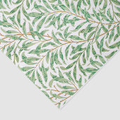 William Morris Pastel Green Willow Leaf Branches Seidenpapier (Ausschnitt)