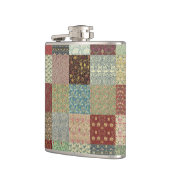 William Morris Patchwork-Quilt Flachmann (Links)