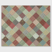 William Morris Patchwork-Quilt-Papierverpackung Geschenkpapier (Flach)