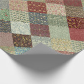 William Morris Patchwork-Quilt-Papierverpackung Geschenkpapier (Ecke)