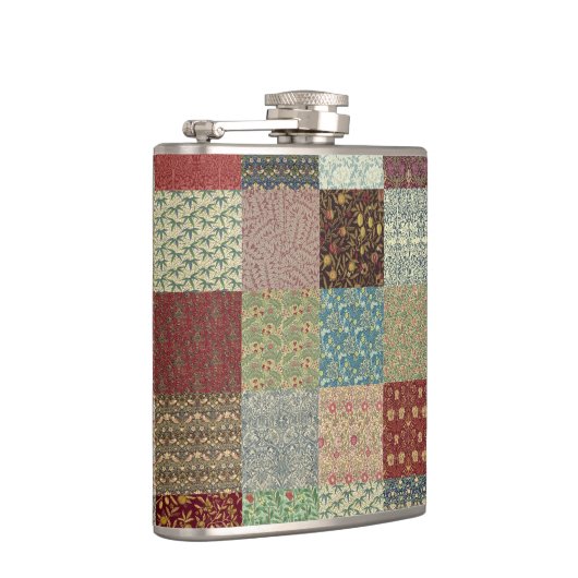 William Morris-Patchwork-Steppdecke Flachmann (Rechts)