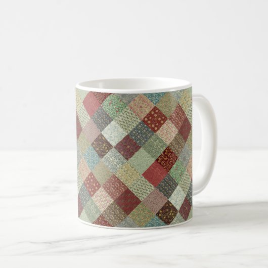 William Morris-Patchwork-Steppdecke Kaffeetasse (VorderseiteRechts)