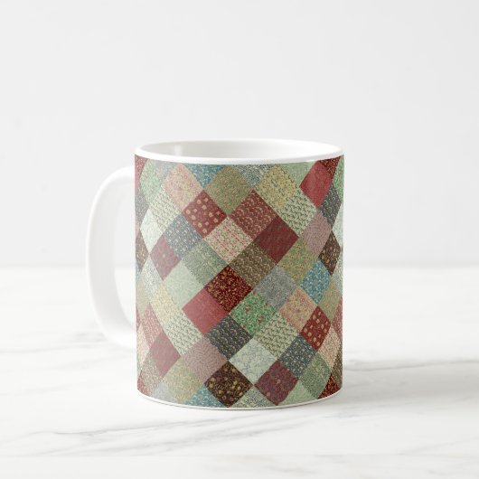 William Morris-Patchwork-Steppdecke Kaffeetasse (Vorderseite Links)