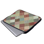 William Morris-Patchwork-Steppdecke Laptopschutzhülle (Vorne Knopf)