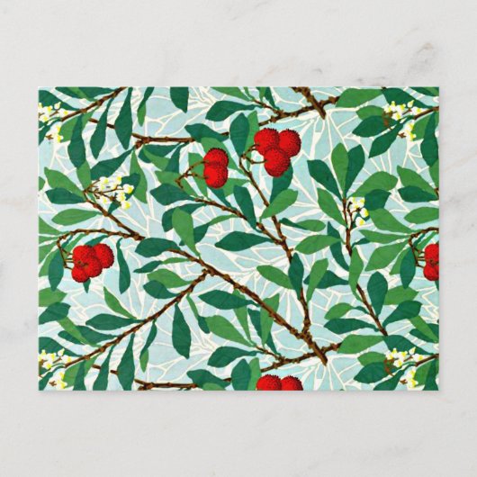 William Morris pattern, Arbatus, Postkarte (Vorderseite)