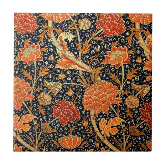 William Morris Pattern - Cray Fliese (Vorderseite)