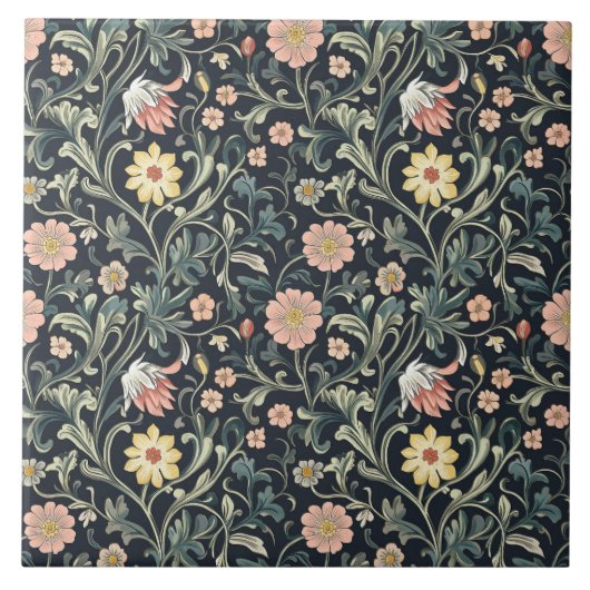 William Morris Pattern Fliese (Vorderseite)