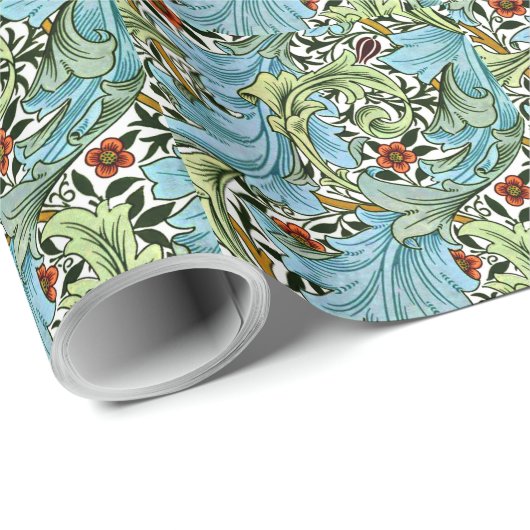 William Morris pattern - Granville Wrapping Paper Geschenkpapier (Rolleneckpunkt)