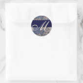 William Morris Pattern Monogram Wedding Sticker (Tasche)