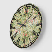 William Morris Pattern Wall Clock Große Wanduhr (Winkel)