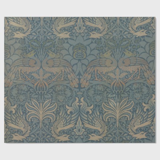 William Morris Peacock and Dragon Gallery Geschenkpapier (Flach)