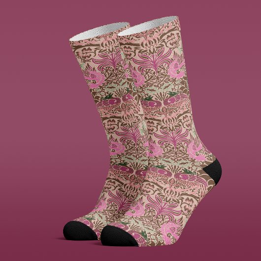 William Morris Peacock and Dragon Socks Socken
