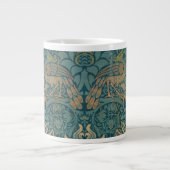 William Morris Peacock and Dragon Textile Design Jumbo-Tasse (Vorderseite)