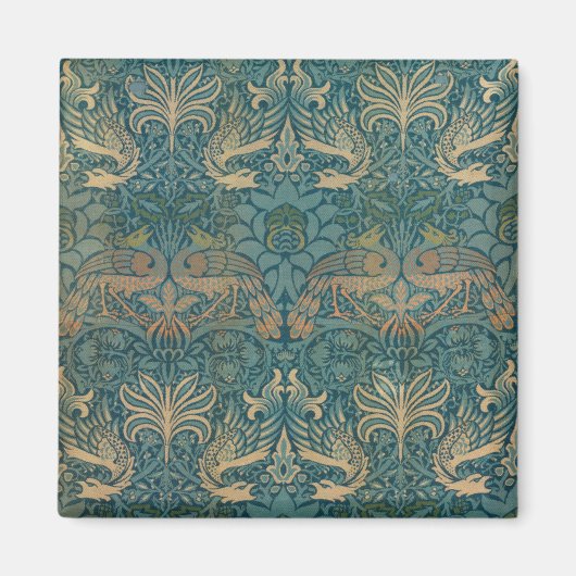 William Morris Peacock and Dragon Textile Design Magnet (Vorne)