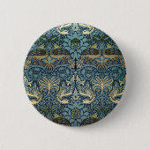 William Morris Peacock and Dragon Woven Design Button (Vorderseite)