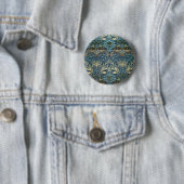 William Morris Peacock and Dragon Woven Design Button (Beispiel)