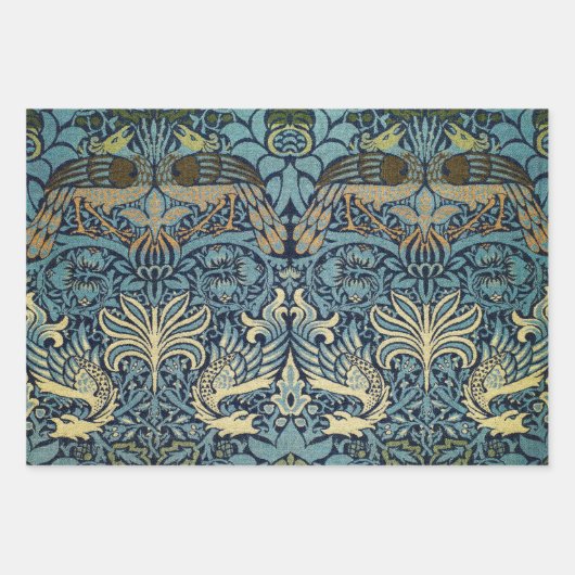 William Morris Peacock and Dragon Woven Design Geschenkpapier Set (Vorderseite)