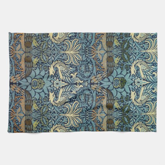 William Morris Peacock and Dragon Woven Design Geschirrtuch (Horizontal)