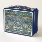 William Morris Peacock and Dragon Woven Design Metall Brotdose (Vorderseite)