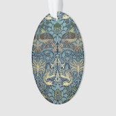 William Morris Peacock and Dragon Woven Design Ornament (Vorderseite)