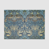 William Morris Peacock and Dragon Woven Design Seidenpapier (Vorderseite)