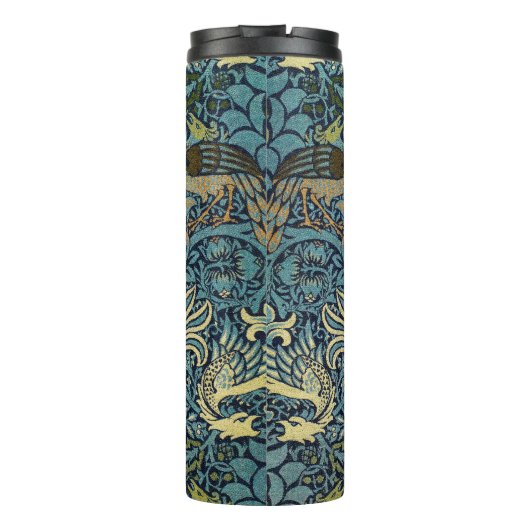 William Morris Peacock and Dragon Woven Design Thermosbecher (Rückseite)