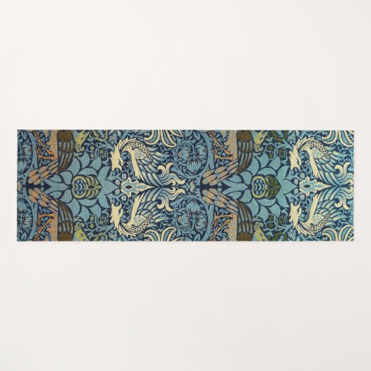William Morris Peacock and Dragon Woven Design Yogamatte (Vorderseite (Horizontal))
