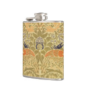 William Morris Peacock & Dragon Arts & Crafts Flachmann (Links)