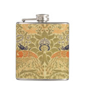 William Morris Peacock & Dragon Arts & Crafts Flachmann (Vorderseite)