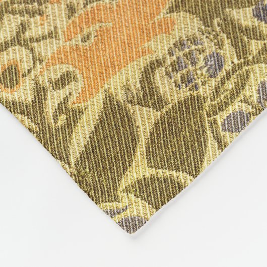 William Morris Peacock & Dragon Arts & Crafts Fleecedecke (Ecke)